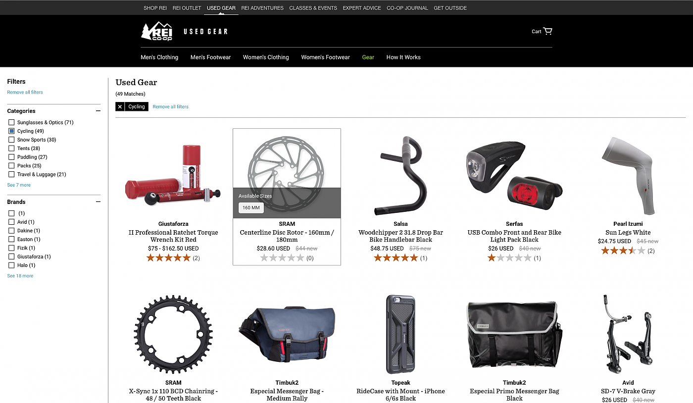 Rei discount used clothing